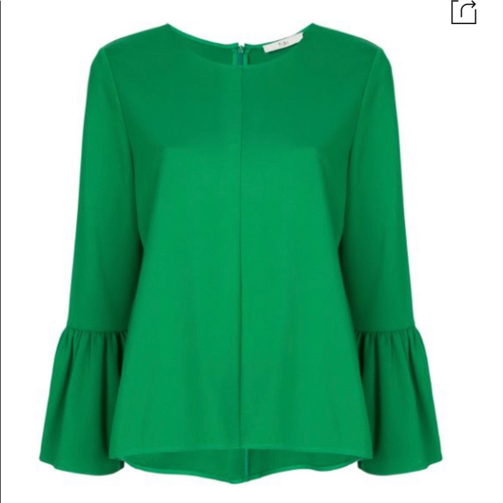 Tibi Weston Bell Sleeve Top. Size 4 (fits big)